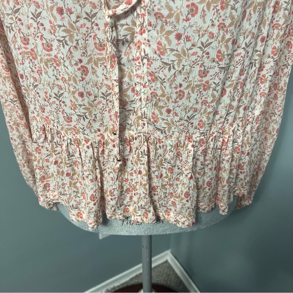 ANTHROPOLOGIE Gentle Fawn floral boho blouse size small forest fairy - Picture 2 of 12